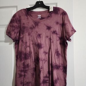 Purple Tie-Dye Women's Top L